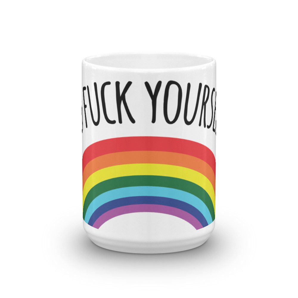 Go Fuck Yourself Rainbow Coffee Mug