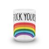 Go Fuck Yourself Rainbow Coffee Mug
