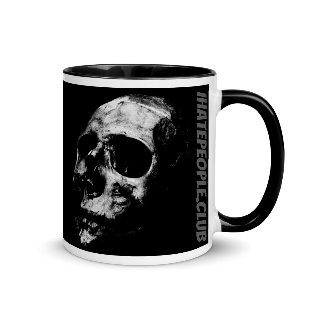 Black and Grey Skull Coffee Mug
