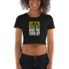 Rude (dark) - Women’s Crop Tee - Image 2